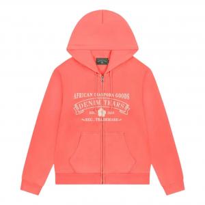 Худи Denim Tears ADG Zip Hoodie 'Sea Coral'