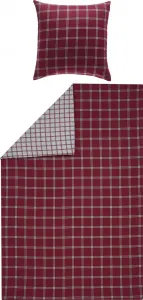 Двустороннее постельное белье красное 1x 155x220 см + 1x 80x80 см Erwin Müller