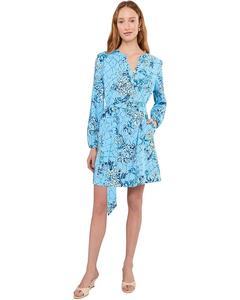 Женское платье Lilly Pulitzer Ensley UPF 50+, Bellevue Blue Breakers Beach