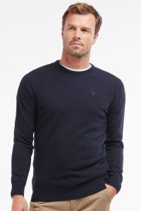 Джемпер из овечьей шерсти с круглым вырезом Barbour, синий