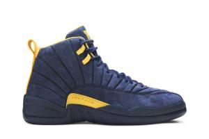 Кроссовки Air Jordan PSNY x Air Jordan 12 Retro 'Michigan Wolverines' PE, синий
