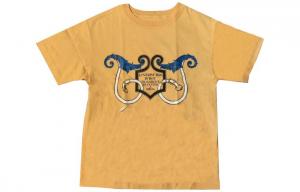 Футболка женская Hermes, желтый / синий