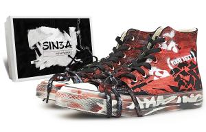 Converse Высокие парусиновые туфли Chuck 70 унисекс, черные, красные