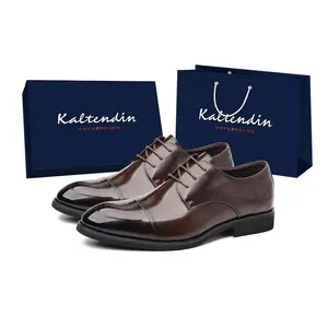 Kaltendin Мужские туфли для костюма низкие черно-коричневые, цвет Brown