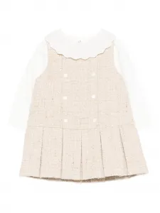 Твидовое платье Patachou, бежевый