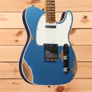 Fender Custom Shop 1965 Telecaster Custom Heavy Relic - состаренный Lake Placid Blue - CZ574529 - PLEK'd