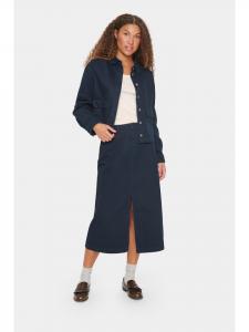 SAINT TROPEZ Джинсовая юбка IluSZ Fitted в цвете Midnight Sail