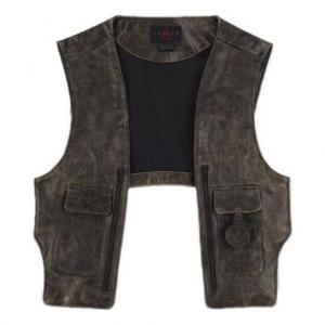 Жилеты xj balvin кожаный жилет Air Jordan, коричневый