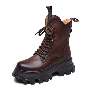 Ботинки Martin 6 см женские Devanro, Brown