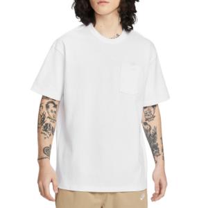 Nike Футболка мужская Sportswear белая с круглым вырезом Moderate