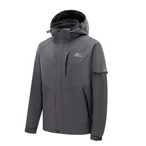 Mizuno Ветровка ветронепроницаемая утепленная влагоотталкивающая унисекс, Dark Gray