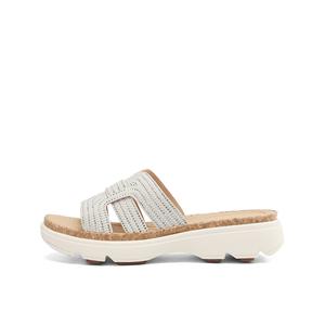 Тапочки-слайды женские, устойчивые к истиранию BOERDIQI, Ecru