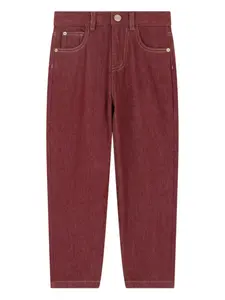 Брюки с пятью карманами Bonpoint, красный