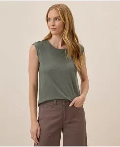 Женская футболка из органического хлопка Featherweight Slub Muscle Pact, серый