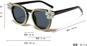 Солнцезащитные очки Melrose Fashion со стразами для женщин, винтажные, с бриллиантами, для вечеринок, модель Z86390, Leopard