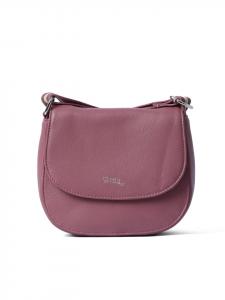 Кожаная сумка через плечо Levina 1 лилового цвета VARGU