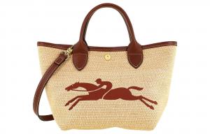 Сумка-корзина складная S Basket Bag LONGCHAMP, коричневый