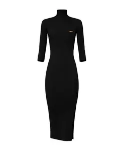 Вязаное платье am23b56e2 Elisabetta Franchi, черный