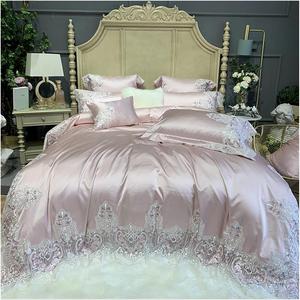 YIZUFU Комплект постельного белья из египетского хлопка с европейским свадебным кружевом