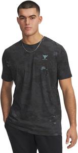 Футболка с коротким рукавом Under Armour Men's Project Rock All Over Print, (002) Black/Jasper Blue