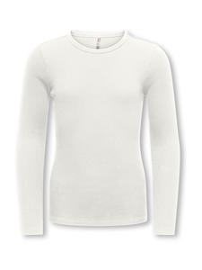 ONLY GIRLS Лонгслив 'KOGLUCKY' в белом цвете