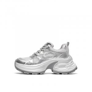 Lee Cooper Серебряные женские кроссовки Low top Chunky, цвет Silver