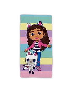 Gabby's Dollhouse Пляжное махровое полотенце премиум-класса из хлопка для кукольного домика Габби, разноцветное