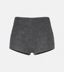 Шорты из вирджинской шерсти Vail The Frankie Shop, Grey Melange
