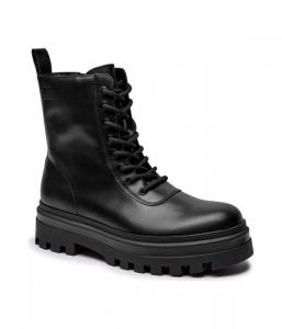 Кожаные походные ботинки с лямками Calvin Klein Jeans, черный