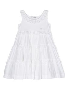 Monnalisa платье с оборками, белый