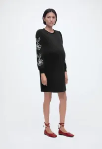 Olmjadie brooke l/s oneck dress jrs day dress Only Maternity, Black
