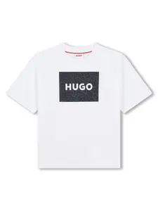 Футболка с логотипом HUGO KIDS, белый
