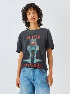 Божественная хлопковая футболка Deus ex Machina, Grey/Multi