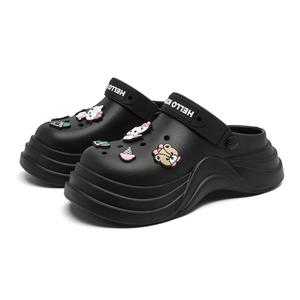 Hello Kitty Санрио серия кроксы женские черные, цвет Black