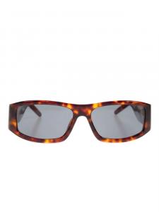 Солнцезащитные очки Casablanca в прямоугольной черепаховой оправе, коричневый