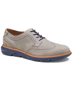 Мужские туфли Larkin Wingtip с круглым носком Johnston & Murphy, серый