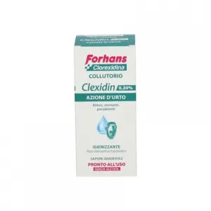 Ополаскиватель для полости рта Forhans Clexidin 020 без спирта 200 миллилитров Uragme