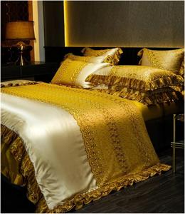 YUSIWOAL Комплект постельного белья шелковистый 1000TC дворцовый