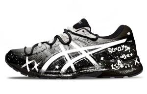 Мужские кроссовки Gel Contend 4 для бега с амортизацией, дышащие, с широкой колодкой, низкие, ASICS, черный/белый