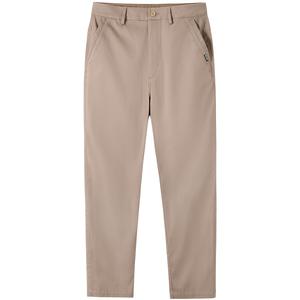 Легкие универсальные антистатические эластичные стройные прямые повседневные брюки мужские CAMEL, seek коричневый