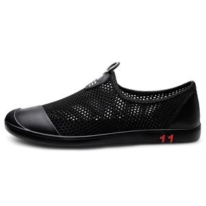 LAORENTOU Мужские повседневные туфли с низким верхом, черные/серые