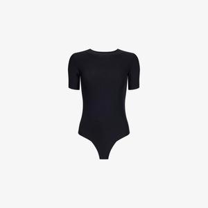 Боди Commando Butter с коротким рукавом и круглым вырезом, черный