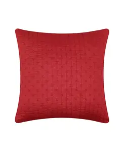 Декоративная подушка, вышитая крестиком, 18 x 18 дюймов Levtex, red