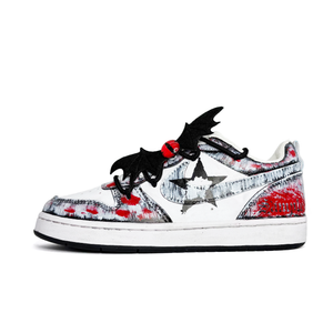 Кроссовки для скейтбординга Court Borough Gothic Angel, Graffiti, Hand Drawn, устойчивые к истиранию и скольжению, низкие Nike, red