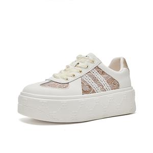 HR Женские лоу-топ скейтерские кроссовки beige gold