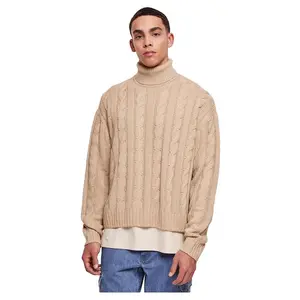 Свитер Urban Classics Boxy high neck, бежевый