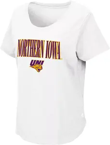 Женская белая футболка Colosseum Northern Iowa Panthers