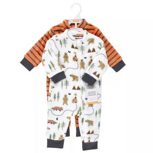 Hudson Baby Infant Boy Плюшевые комбинезоны, Кемпинг Hudson Baby