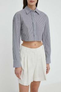 Хлопковая рубашка Josh Daily Lines 2ndday, серый