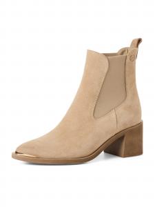 Tamaris Челси-ботинки в бежевом цвете